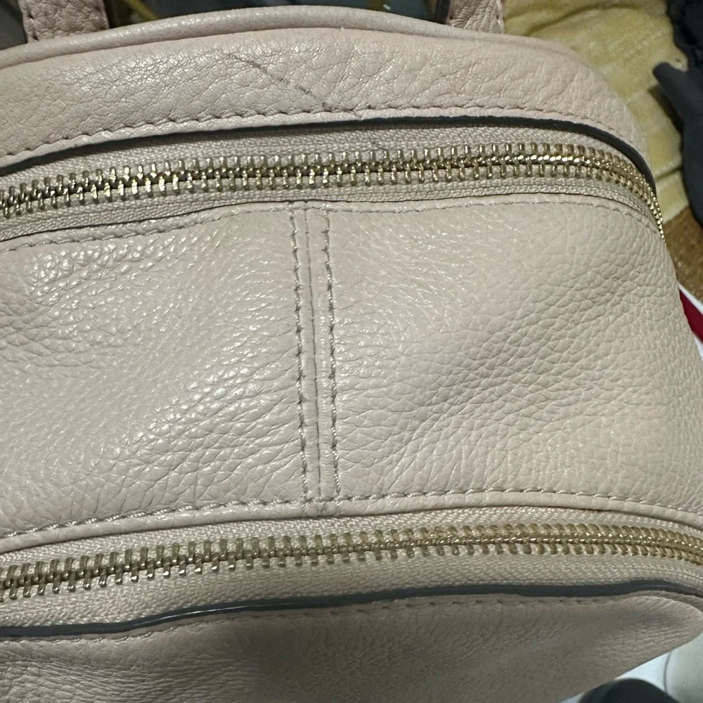 Michael Kors Rhea Pebbled Leather Small Backback